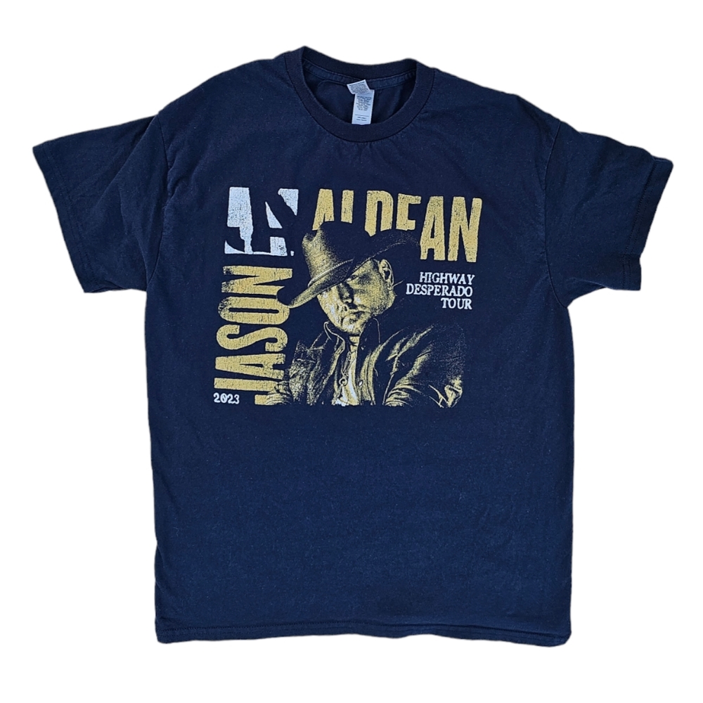 Jason Aldean Highway Desperado Tour 2023 Color Navy Unisex